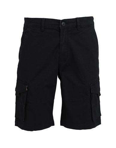 Only & Sons Man Shorts & Bermuda Shorts Black Cotton, Recycled cotton, Elastane Cover