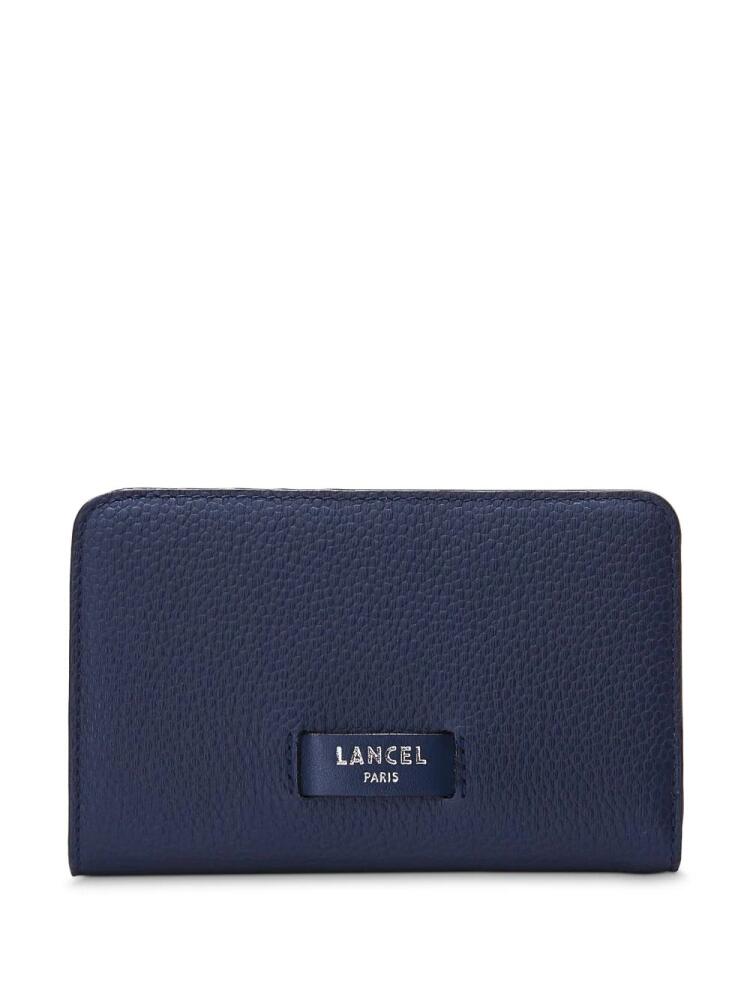 Lancel logo-stamp leather wallet - Blue Cover