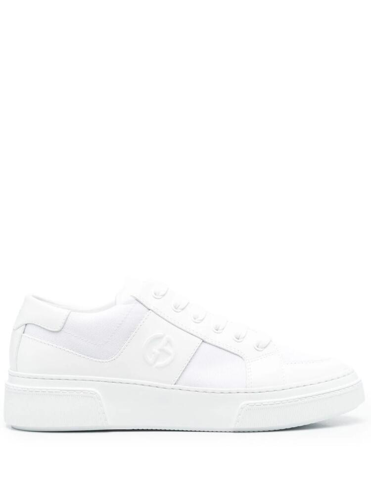 Giorgio Armani low-top lace-up sneakers - White Cover