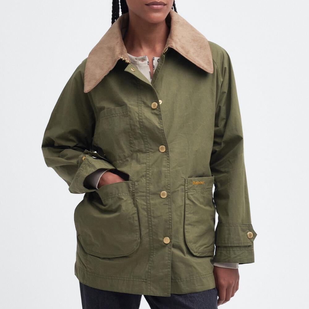 Barbour Hutton Showerproof Brushed Cotton Jacket Cover