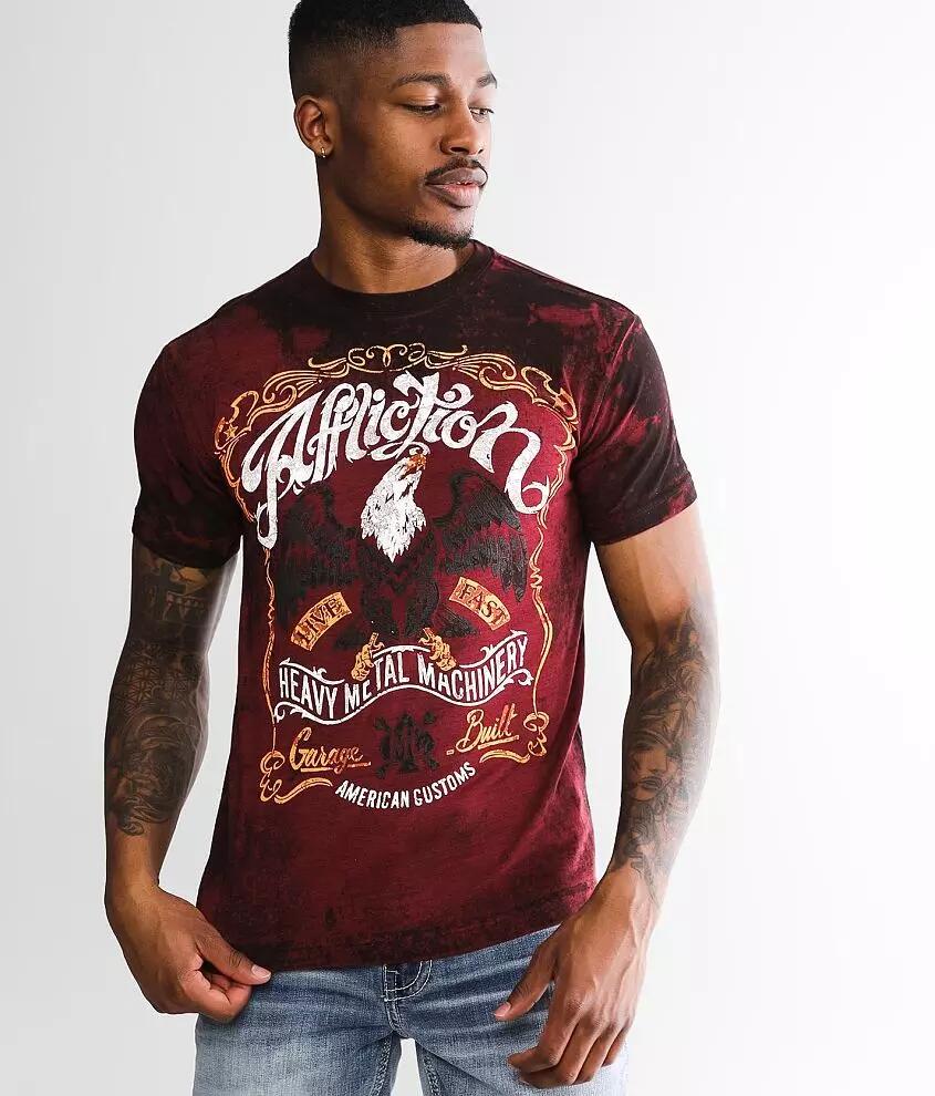 Affliction American Customs Motors T-Shirt Cover