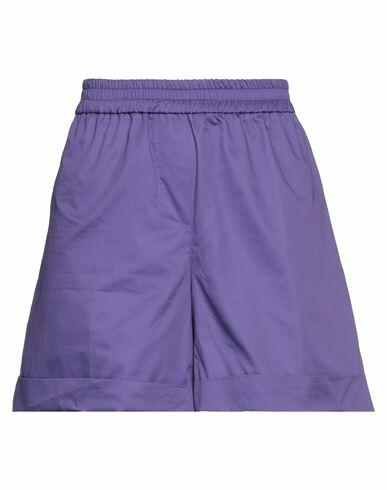 Kaos Woman Shorts & Bermuda Shorts Purple Cotton Cover