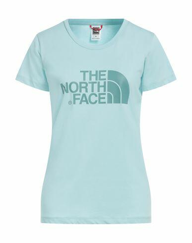 The North Face Woman T-shirt Sky blue Cotton Cover