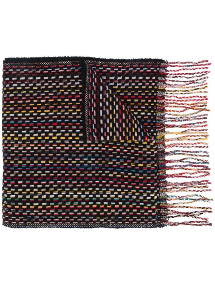 Paul Smith long knitted scarf - Black Cover