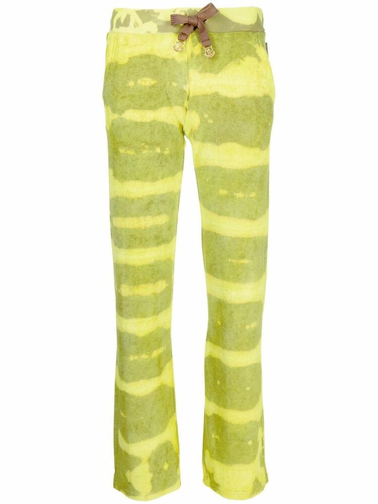 Stain Shade tie-dye print track pants - Green Cover