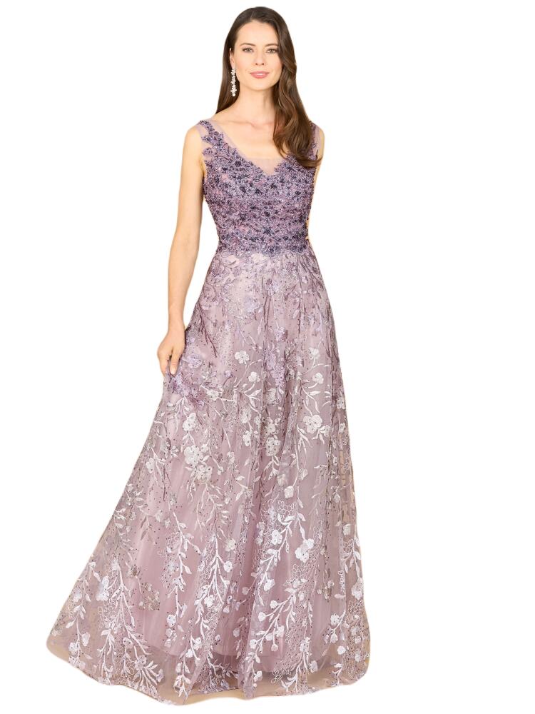 LARA New York Ombre Lace Ballgown in Purple Cover