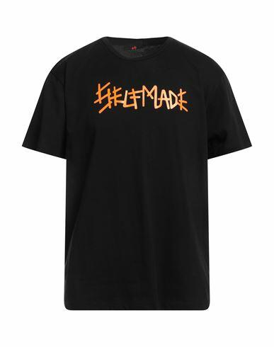 Self Made By Gianfranco Villegas Man T-shirt Black Cotton Cover