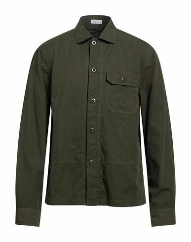 Glanshirt Man Shirt Military green Cotton Cover