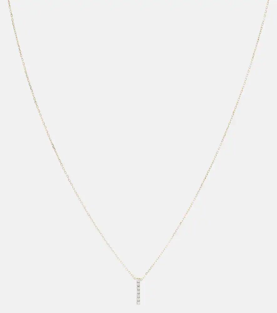 Mateo 14kt gold La Barre necklace with diamonds Cover