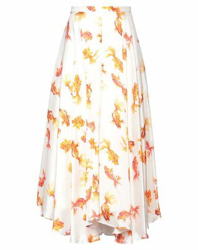 Lardini Woman Maxi skirt White Viscose Cover