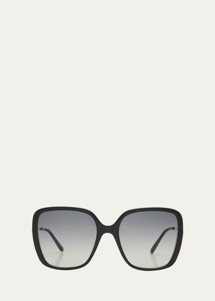 Chloe Square Acetate and Metal Sunglasses Cover