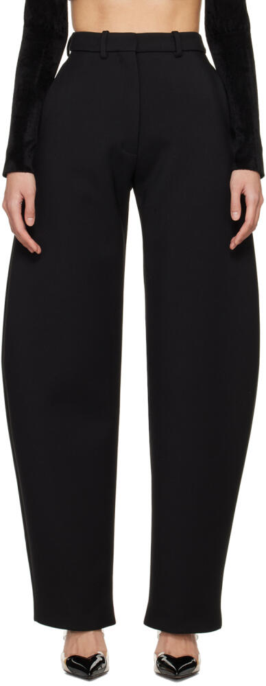 ALAÏA Black Round Trousers Cover