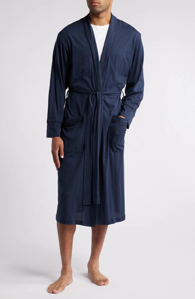 Daniel Buchler Peruvian Pima Cotton Robe in Midnight Cover