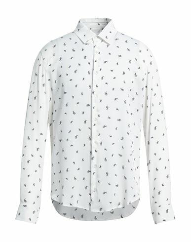 Patrizia Pepe Man Shirt White Viscose Cover