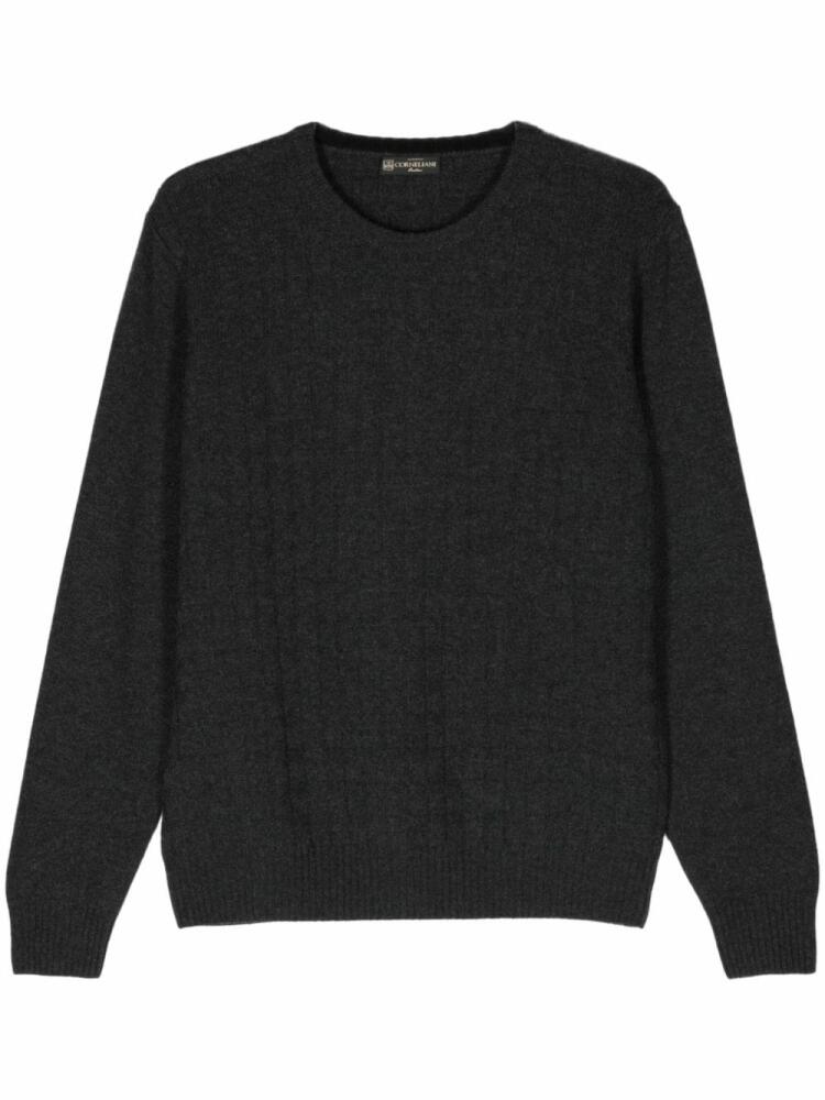 Corneliani jacquard-knit wool-blend jumper - Grey Cover