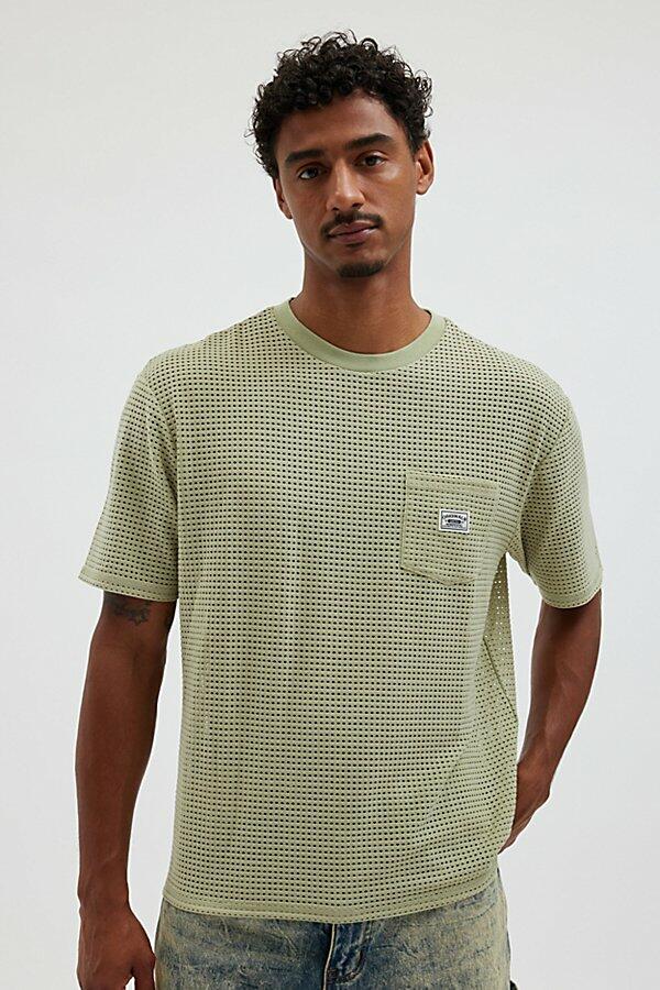 GUESS ORIGINALS Mesh Pocket Tee in Bright Green Cover