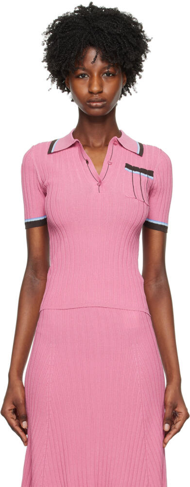 REMAIN Birger Christensen Pink Refined Polo Cover