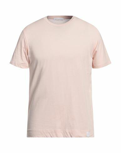 Daniele Fiesoli Man T-shirt Light pink Cotton Cover