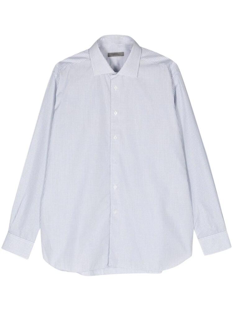 Corneliani checked cotton shirt - White Cover