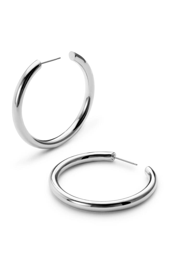 Ana Luisa Hoop Earrings - Tia Medium in Silver Cover