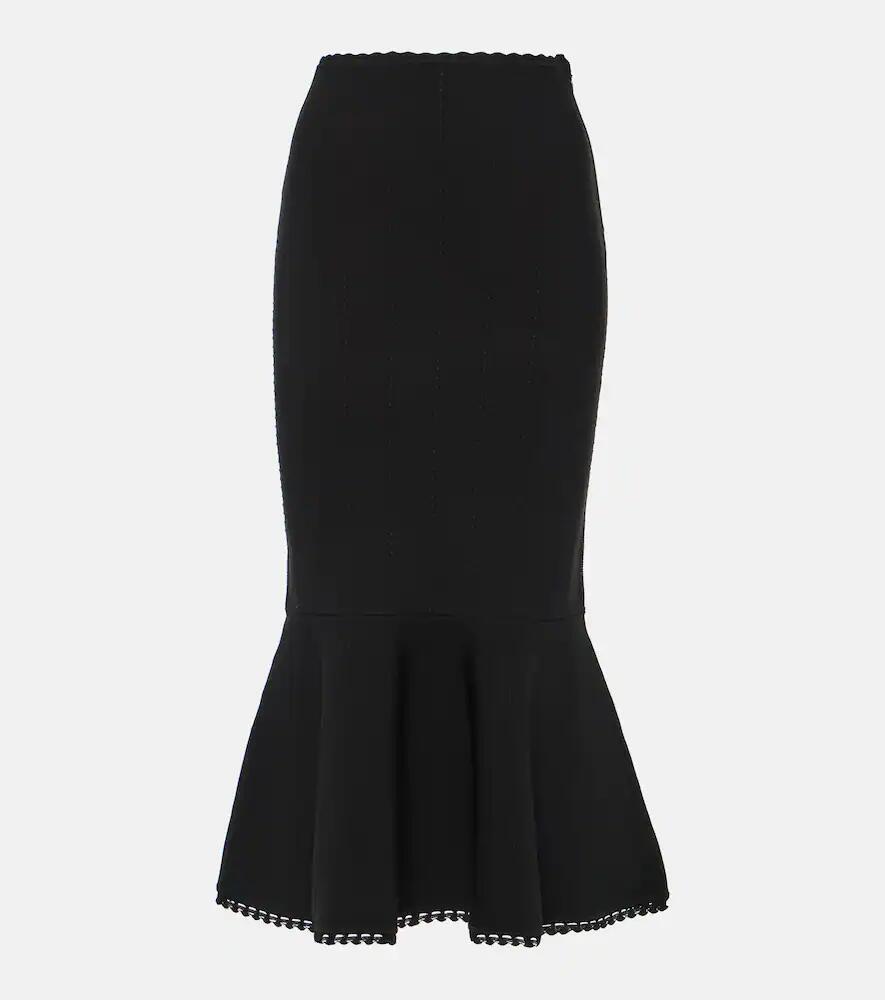 Victoria Beckham VB Body scalloped midi skirt Cover