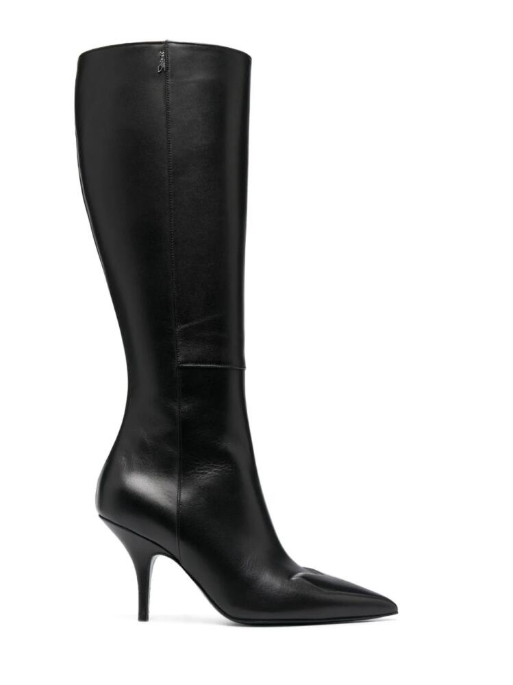 Patrizia Pepe 90mm leather knee-high boots - Black Cover