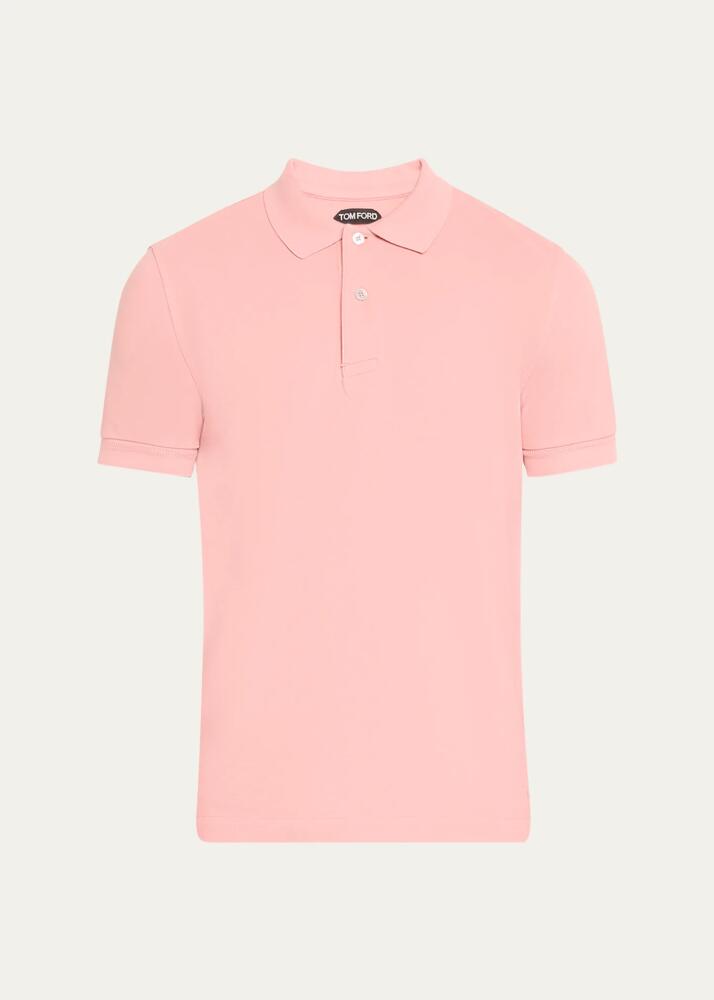 TOM FORD Men's Cotton Pique Polo Shirt Cover