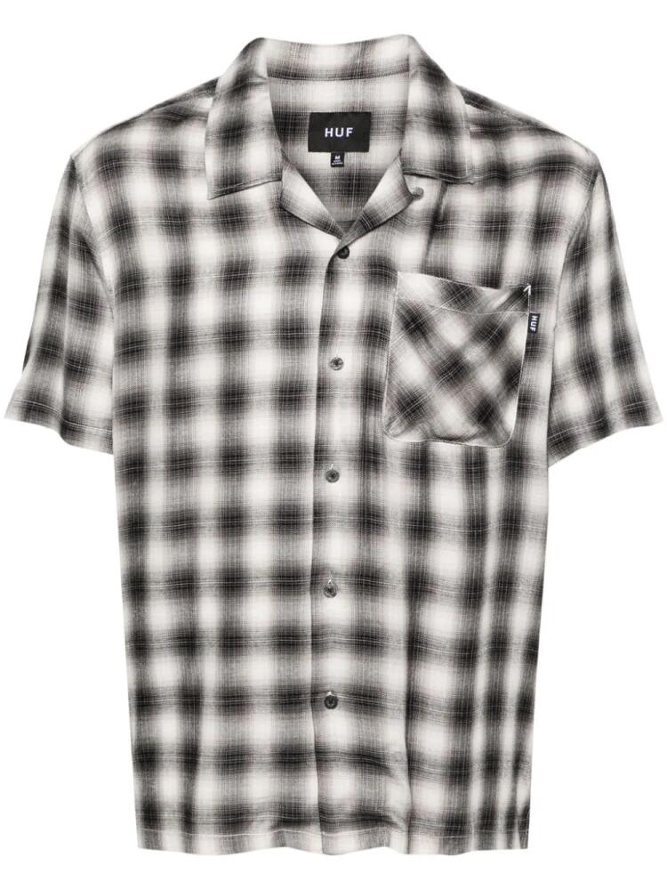 Huf checked camp-collar shirt - Black Cover