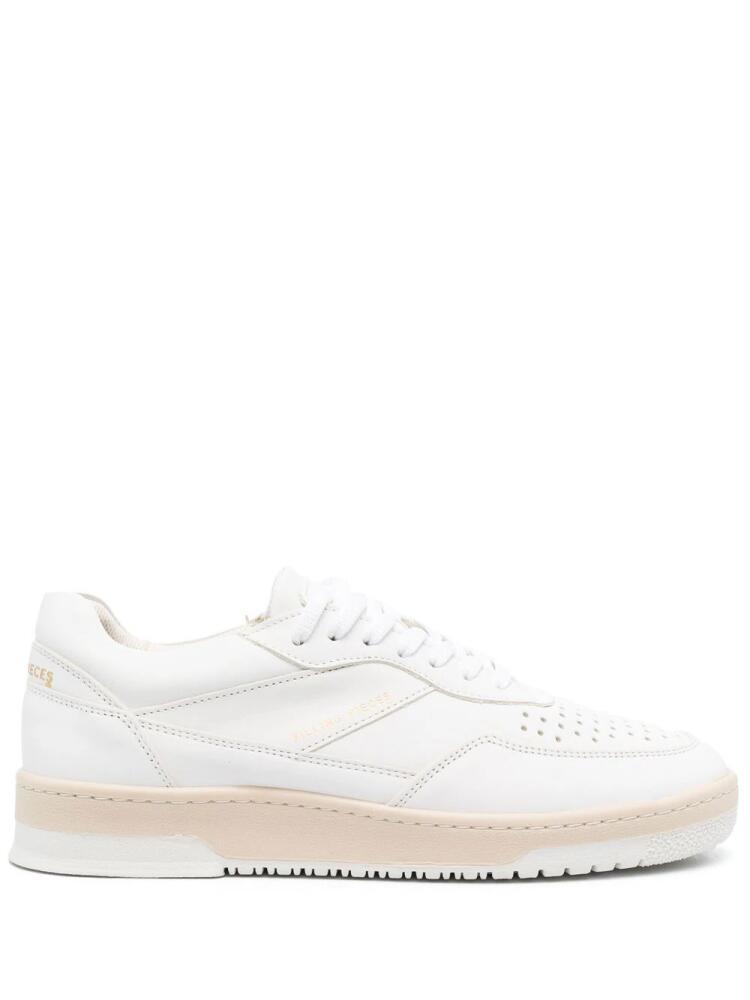 Filling Pieces perforated low-top sneakers - White Cover