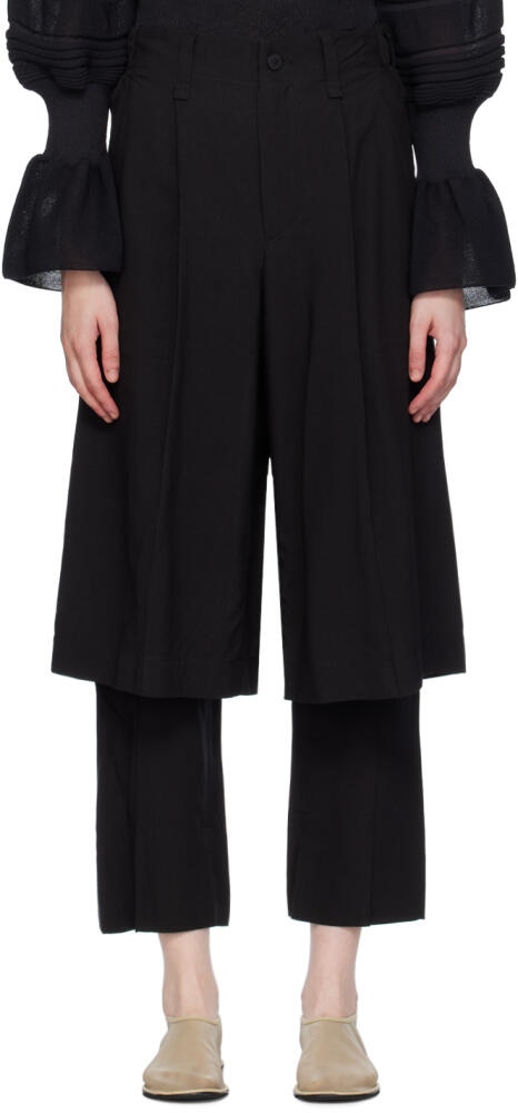 ISSEY MIYAKE Black Two As One Trousers Cover