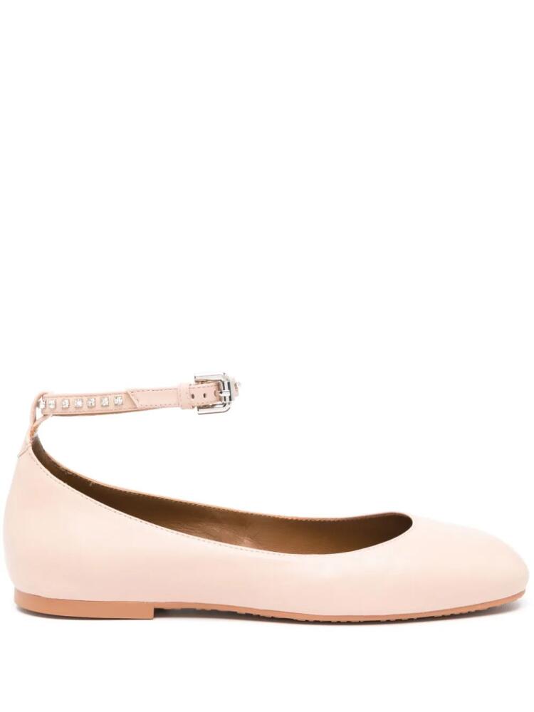 See by Chloé rhinestone-embellished ballerina shoes - Pink Cover