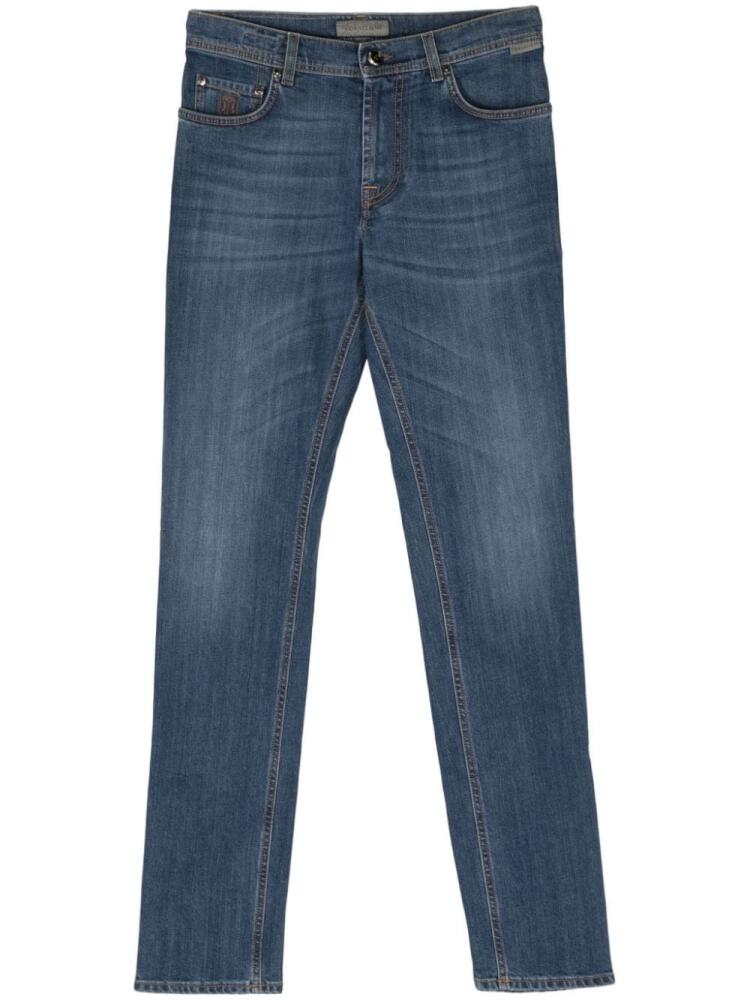 Corneliani mid-rise slim-fit jeans - Blue Cover