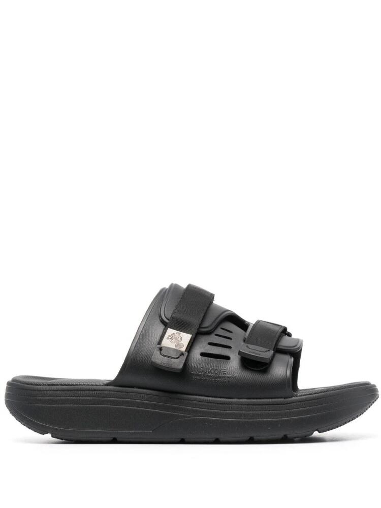 Suicoke touch-strap flat sandals - Black Cover