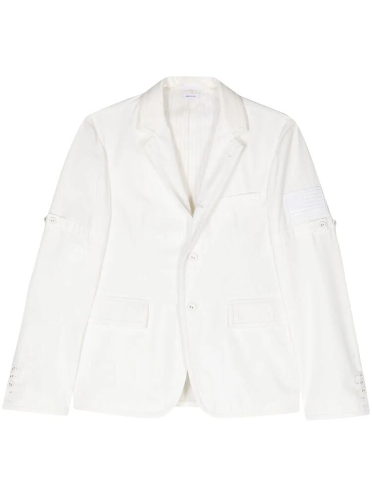 Thom Browne Flag-patch single-breasted blazer - White Cover