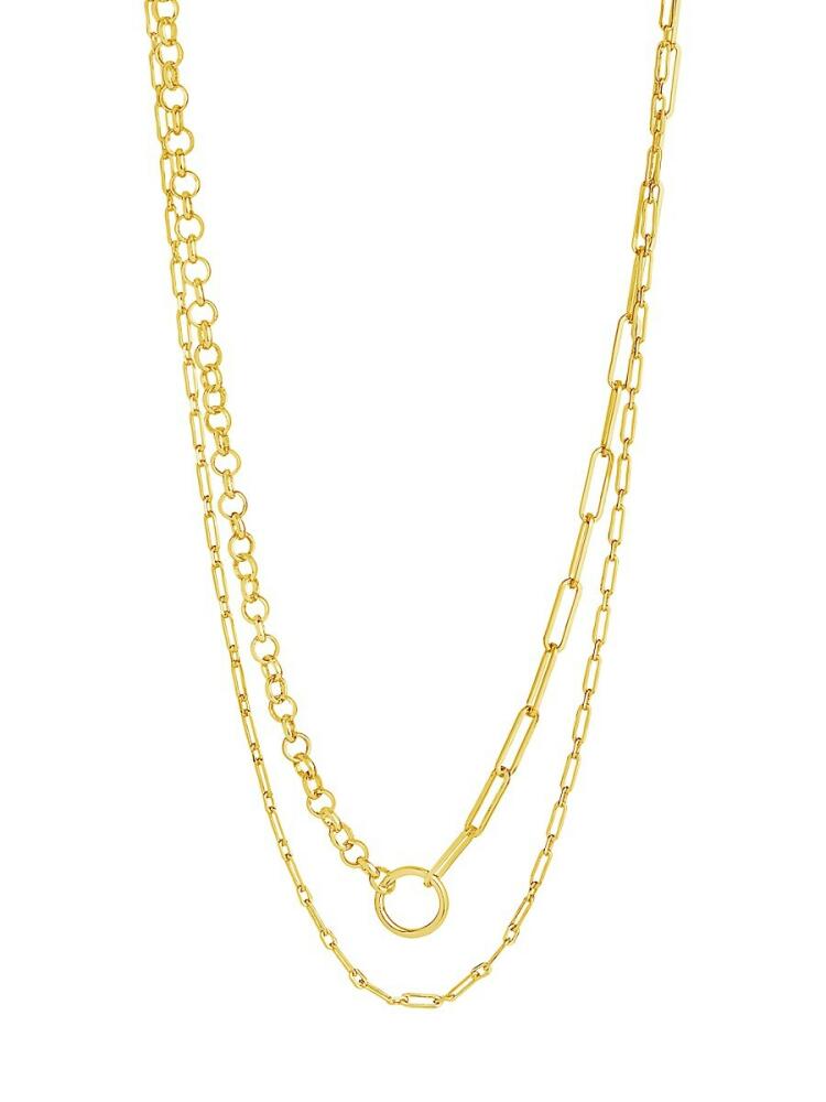 Sterling Forever Women's Sloane 14K Goldplated Layered Chain Necklace Cover