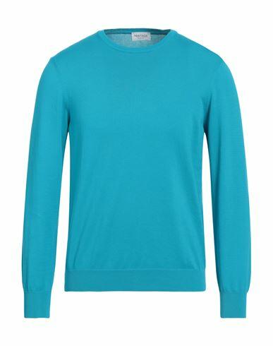 Heritage Man Sweater Turquoise Cotton Cover