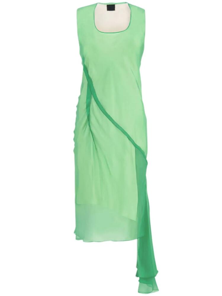 Givenchy ruffled silk dress - Green Cover