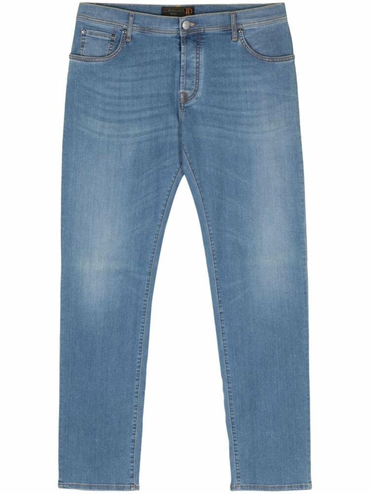 Corneliani mid-rise tapered jeans - Blue Cover