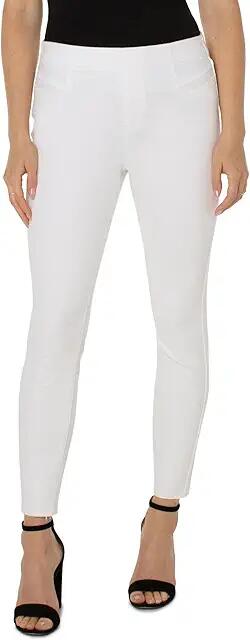 Liverpool Los Angeles Chloe Pull-On Crop with Cat Eye Pockets in Bright White (Bright White) Women's Jeans Cover