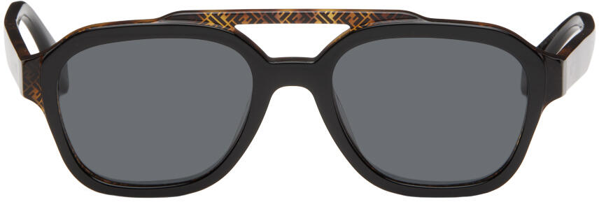 Fendi Black & Tortoiseshell Bilayer Sunglasses Cover