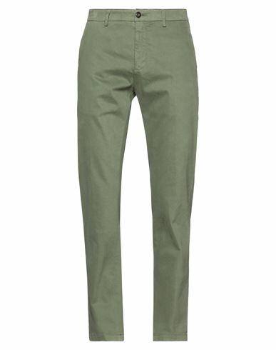 Department 5 Man Pants Military green Cotton, Elastane Cover