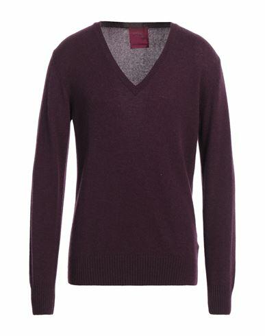 Capsule Knit Man Sweater Burgundy Cashmere Cover