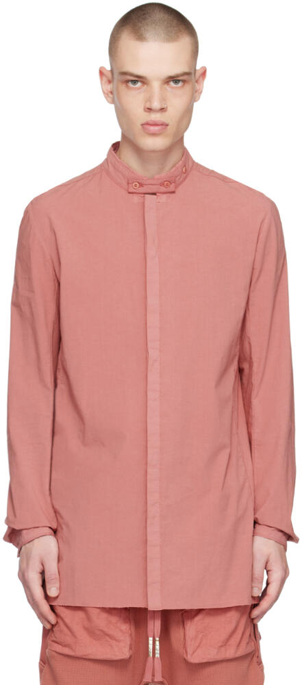 Boris Bidjan Saberi Pink Object-Dyed Shirt Cover