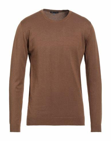 Avignon Man Sweater Camel Viscose, Nylon Cover