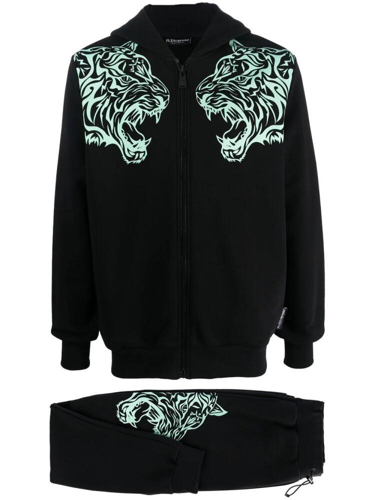 Plein Sport tiger-print tracksuit set - Black Cover