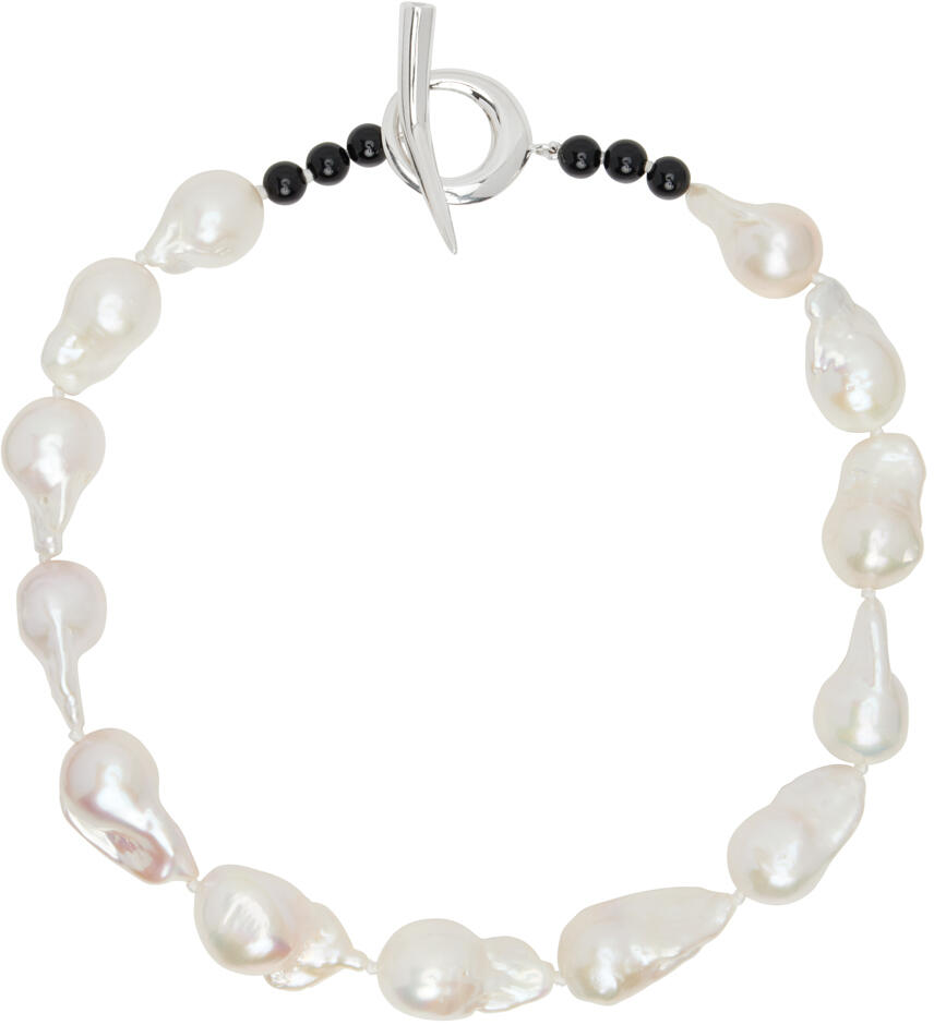 Sophie Buhai White Baroque Pearl Collar Necklace Cover