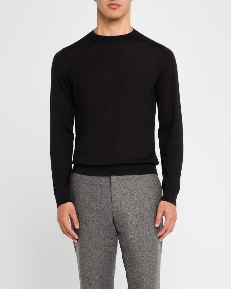 dunhill Men's Superfine Cashmere Crewneck Sweater Cover