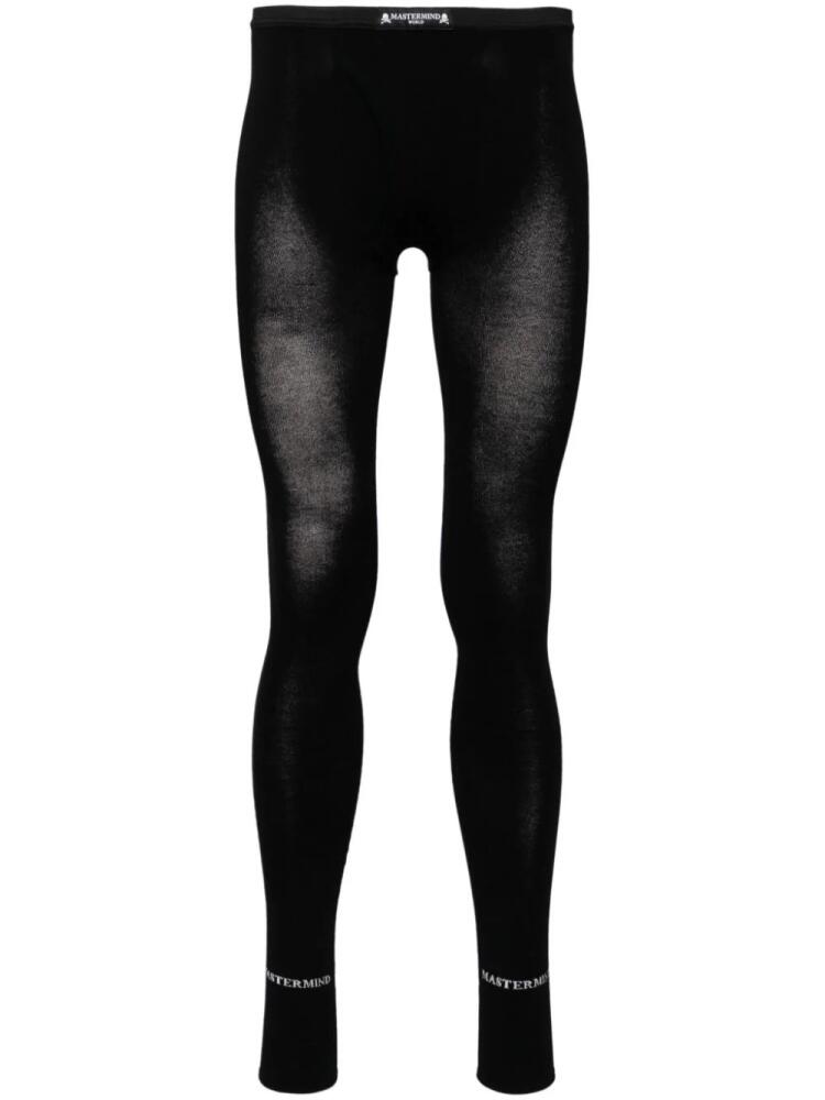 Mastermind World logo-jacquard leggings - Black Cover