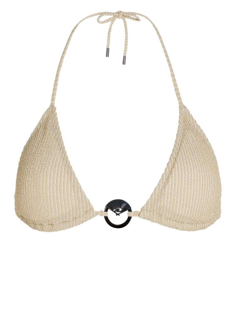 Karl Lagerfeld Fan Charm triangle bikini top - Neutrals Cover