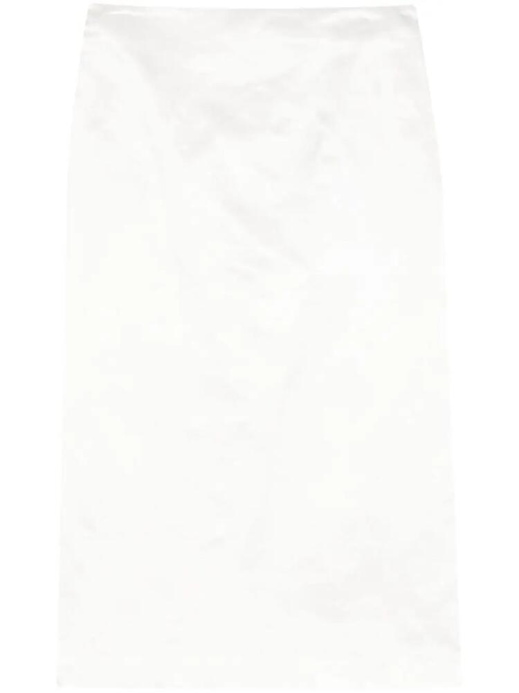 Sportmax dart-detail skirt - White Cover